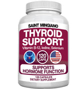 Saint Mingiano Thyroid Support Supplement front view, 120 capsules