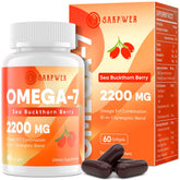 Sakpwer Omega-3 & Omega-7 softgels bottle front view