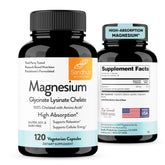 Sandhu's Magnesium Glycinate 220mg 120 Capsules front view