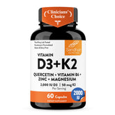 Sandhu's Vitamin D3 & K2 6-in-1 Daily Supplement front view