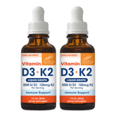Sandhu's Vitamin D3 + K2 Liquid Drops 5000 IU bottle front view
