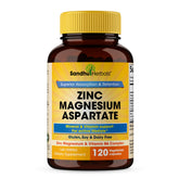 SANDHUHERBALS Zinc Magnesium Aspartate 120 capsules front view