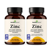SANDHUHERBALS Zinc Supplement 30mg front view with packaging