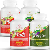Santegra Fruit & Vegetable Supplement front view of dual bottles