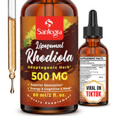 Santegra Rhodiola Rosea Liquid Supplement 500mg front view