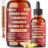 Satoomi Ginger Root Liquid Drops 30ml bottle front view