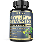 Satoomi Gymnema Sylvestre Extract Capsules front view with label