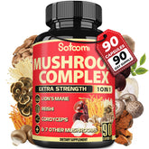 Satoomi Mushroom Supplement bottle front view