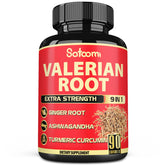 Satoomi Valerian Herbal Supplement 90 capsules front view