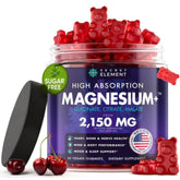 Secret Element Magnesium Gummies 60 count cherry flavour front view