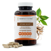 Secrets of the Tribe Stone Root Capsules front view with label