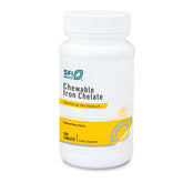SFI Health Iron Supplement 30mg cherry chewable tablets front view