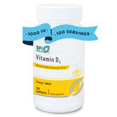 SFI Health Vitamin D3 1000 IU capsules front view