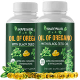 SHAPEINGIRL Organic Oregano Oil Capsules bottle front view