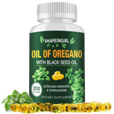SHAPEINGIRL Organic Oregano Oil Capsules bottle front view
