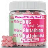 SHIZAM Trio of Glutathione, NAC, and Nattokinase Gummies front view