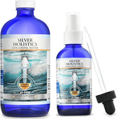 SILVER HOLISTICS Colloidal Silver Bundle front view with spray bottle