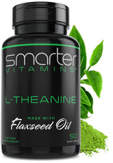 SmarterVitamins L-Theanine Softgels bottle front view