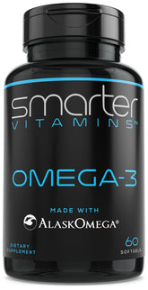 SmarterVitamins Omega-3 Fish Oil Softgels 60 Count front view