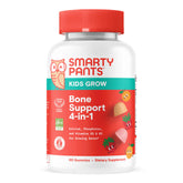 SmartyPants Kids Bone Support Gummies 60ct front view with packaging