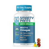 SmartyPants Organic Men's Multivitamin Gummies front view