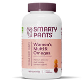 SmartyPants Women's Multi & Omega Gummies front view with packaging