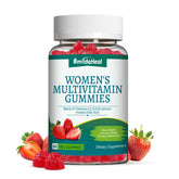 SmildeHeal Gummy Multivitamins for Women, strawberry flavour front view
