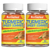 SmildeHeal Turmeric Gummies bottle front view with 60 count