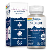 SOLARAY Ashwagandha Capsules front view with label