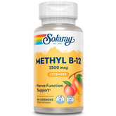 SOLARAY B12 Methyl Lozenge Supplement 2500mcg front view