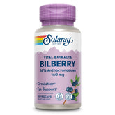 SOLARAY Bilberry Extract 60 VegCaps front view