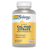 SOLARAY Calcium Magnesium with Vitamin D2 1000mg 500mg front view