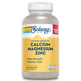 SOLARAY Calcium Magnesium Zinc Supplement front view