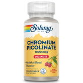 SOLARAY Chromium Picolinate 1000 mcg lozenge front view with packaging