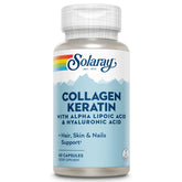 SOLARAY Collagen Keratin Capsules 60 Count front view