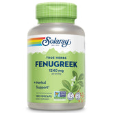 SOLARAY Fenugreek Supplement 1240mg 90 VegCaps front view