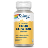 SOLARAY Food Carotene 7500 mcg Beta Carotene Softgels front view