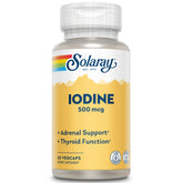 SOLARAY Iodine Pills 500 mcg front view of bottle