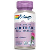 SOLARAY Milk Thistle 350mg supplement front view