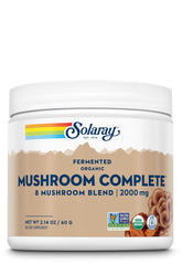 SOLARAY Organic Fermented Mushroom Complex front view