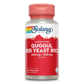 SOLARAY Red Yeast Rice with Guggul 60 Capsules front view