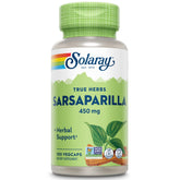 SOLARAY Sarsaparilla Root Capsules 500mg front view