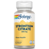 SOLARAY Strontium Citrate 250mg 60 VegCaps front view