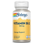 SOLARAY Vitamin B2 Riboflavin 100mg Capsules front view