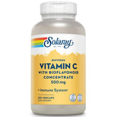 SOLARAY Vitamin C 500mg capsules front view