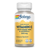 SOLARAY Vitamin C Two Stage Timed Release 500mg 100 Count front view