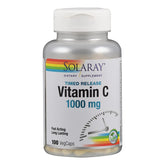 SOLARAY Vitamin C with Rose Hips and Acerola 100g front view