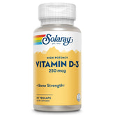 SOLARAY Vitamin D3 250mcg 60 VegCaps front view