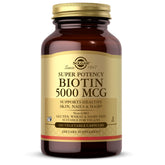 Solgar Biotin 5000mcg chewable supplement front view