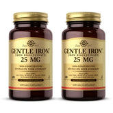 Solgar Gentle Iron Vegetable Capsules front view with packaging